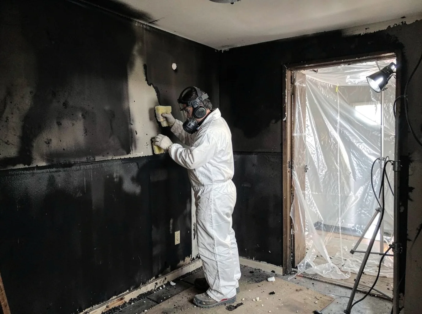 Fire Damage Restoration company in Caspian, MI